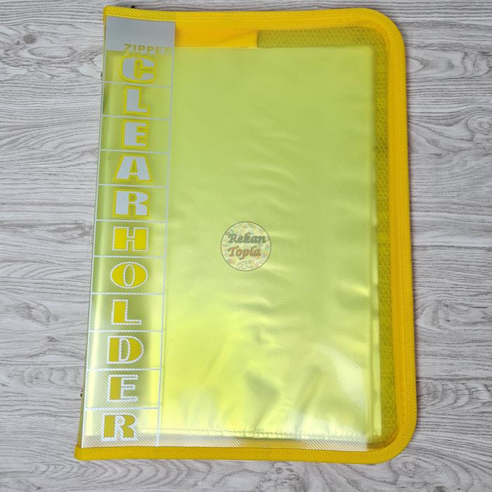Gambar Map Plastik Dokumen Resleting 10 Lembar / Akta / Dokumen / Folio / F4 - Kuning dari Rekan Topla undefined Tokopedia