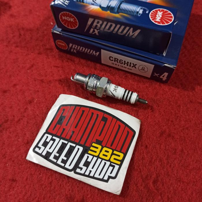 Gambar Busi NGK Iridium IX CR6HIX Smash Titan Shogun 110 Skydrive Skywave dari Champion Speed Shop 382 undefined Tokopedia