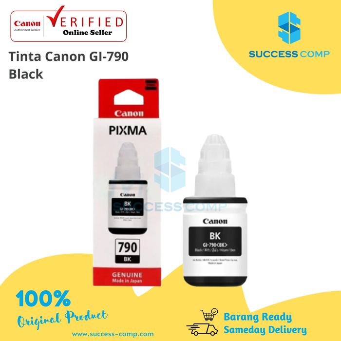 Gambar Tinta Canon G1010 G2010 G3010 G4010 Cyan GI790 Original - Black dari SUCCESSCOMP undefined Tokopedia