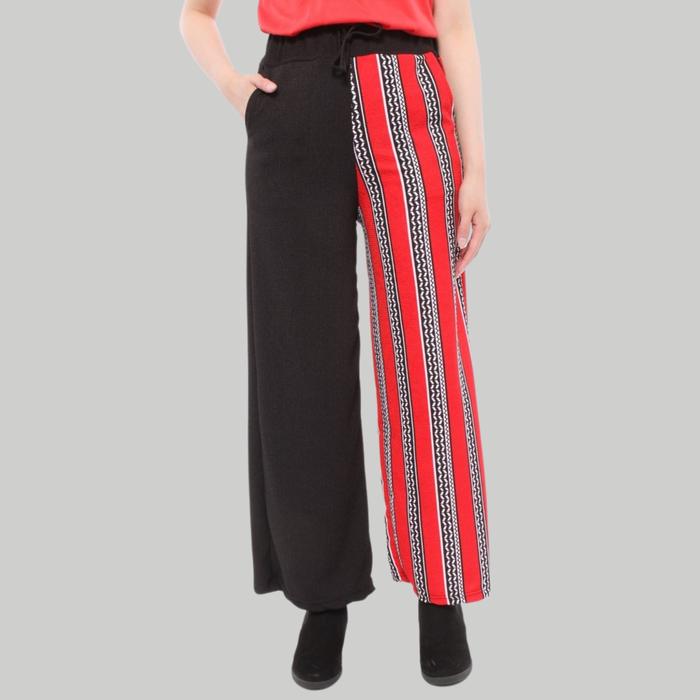 Gambar Monellina Fashion Celana Kulot Murah Wanita Kekinian C.Lavi - Merah, XL dari Monellina Fashion undefined Tokopedia