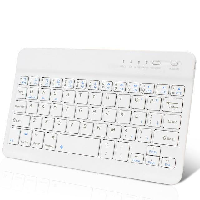 Gambar Mini Wireless Bluetooth Keyboard Slim for Windows/Android / iOS / PC - Putih dari gadget mate undefined Tokopedia