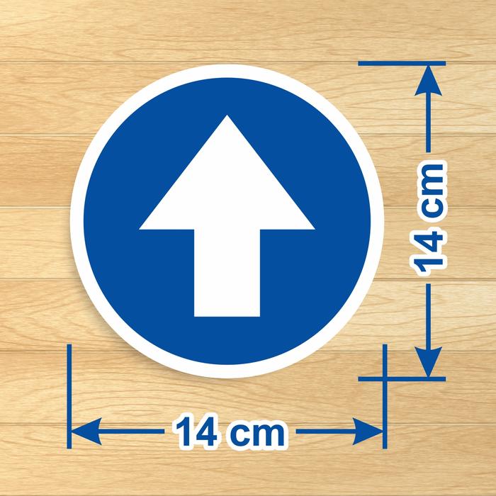 Gambar Stiker Vinyl Sign Penunjuk Arah Rambu Panah Sticker Marka Arrow 14 cm - Biru dari Bungur-Shop undefined Tokopedia