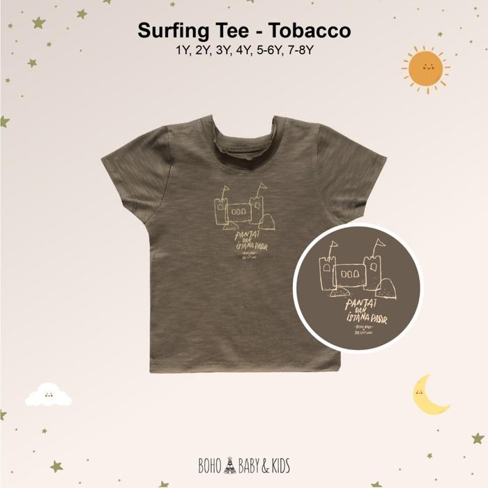 Gambar BOHOPANNA - SURFING TEE (KAOS ANAK) - TOBACCO, 4 YEARS dari VDIVY undefined Tokopedia