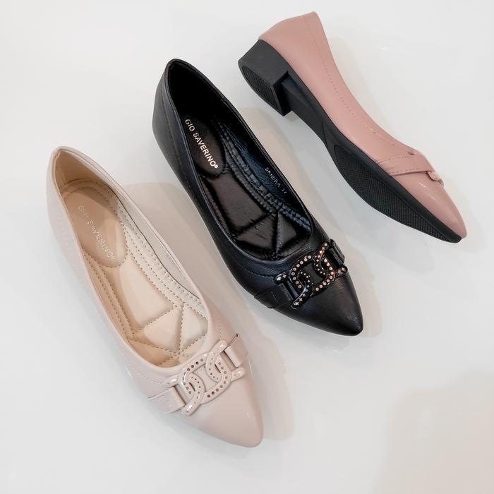 Gambar Sepatu Wanita Flat Shoes Gio Saverino Mewah Dan Elegan - BLACK, 40 dari Gio Saverino Mall undefined Tokopedia