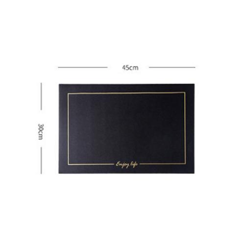 Gambar Plate Mat Tatakan Piring Table Mat Food Mat Retro Nordic Luxury - Hitam dari Blou Homesense undefined Tokopedia