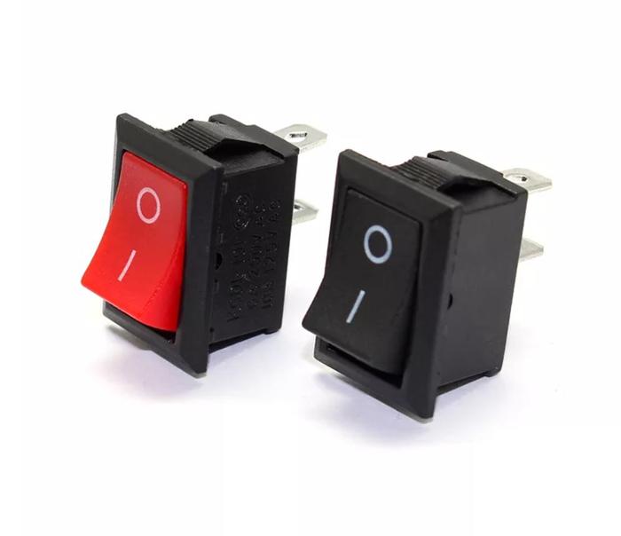 Gambar Rocker Switch SPST KCD1-101 6A 250V 2 Pin 15x21mm Saklar On Off 2 Kaki - Hitam dari DI Electronics undefined Tokopedia