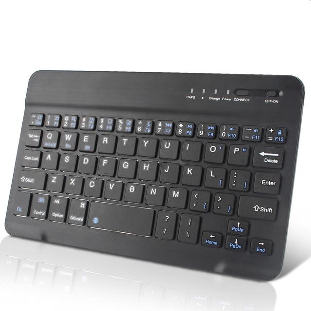 Gambar Mini Wireless Bluetooth Keyboard Slim for Windows/Android / iOS / PC - Hitam dari gadget mate undefined Tokopedia
