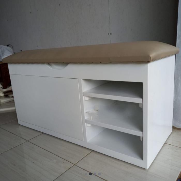 Jual Bench Rak Sepatu Kayu Jati - Sofa Rak Sepatu - Lemari Sepatu 3 ...