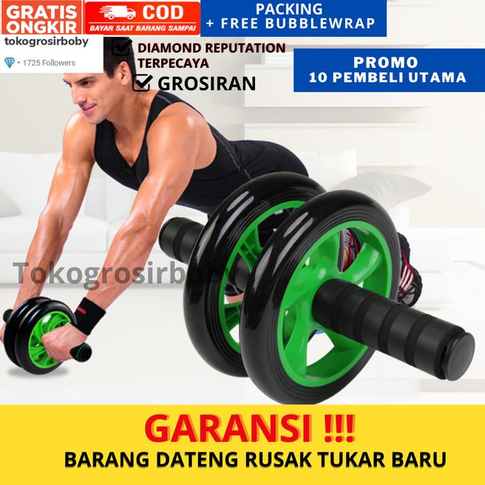 Gambar AB Roller / ABS Roller Wheel Untuk Melatih Otot Perut Tangan ORIGINAL - AB WHEEL B dari tokogrosirboby undefined Tokopedia