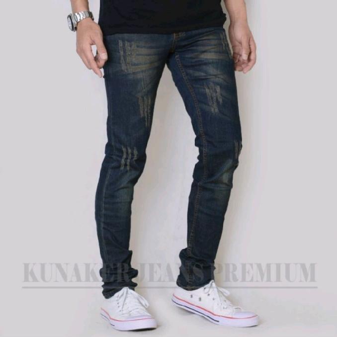 Gambar celana jeans sobek cakar pria tidak tembus , jeans denim pria terlaris - Biru, 27 dari WIRASTORE047 undefined 5 Tokopedia