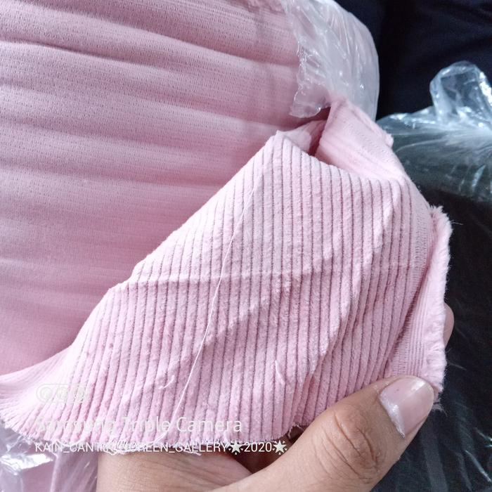 Gambar kain CORDORAY 16 Will tebal lembut | harga per 01M - pink dari noreen textile undefined Tokopedia