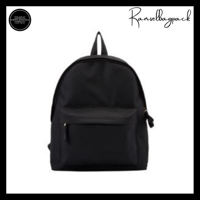Gambar Tas Ransel Mini Anak Sekolah Dewasa Punggung Perempuan Wanita Cewek - Hitam dari Ranselbagpack undefined Tokopedia