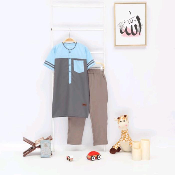 Gambar KOKO ANAK LAKI-LAKI LENGAN PENDEK BY BND KIDS/KURTA FAIZ SERIES 2021 - Abu-abu, 8 dari shity_collection undefined Tokopedia