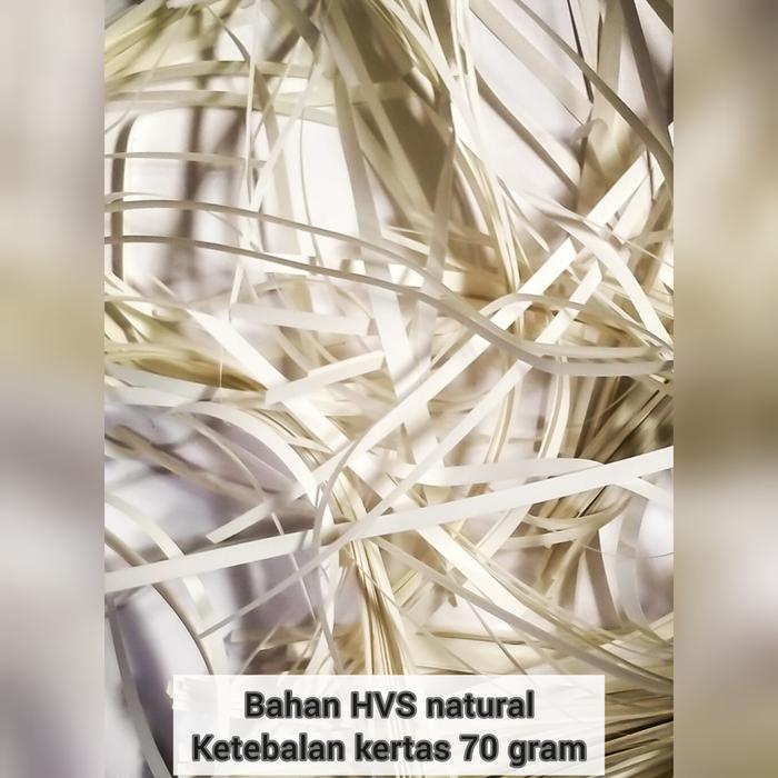 Gambar [isi 250 gram]kertas cacah ,serut , potongan, isian parsel , Shredded - HVS natural dari hanaya undangan blangko undefined Tokopedia