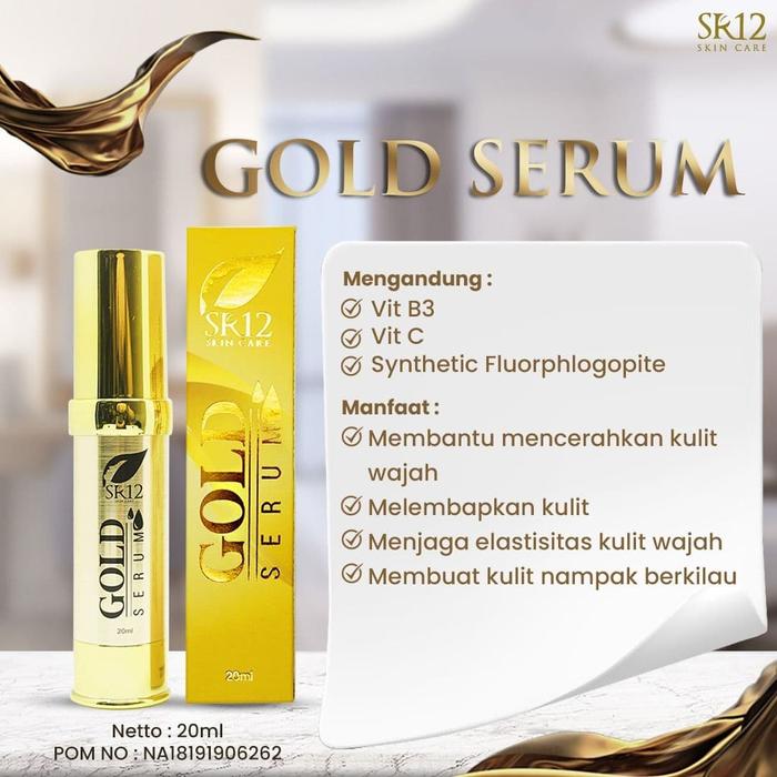 Gambar Serum Gold SR12 - Membantu Kulit Tampak Cerah Dan Tetap Glowing - BPOM dari TokoJuraganSR12 undefined Tokopedia