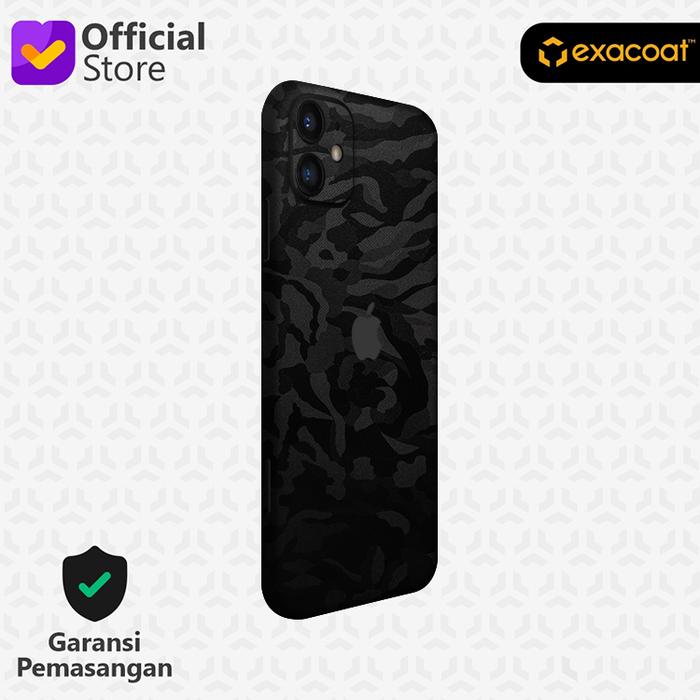 Gambar Exacoat iPhone 11 Compatible Skins 3M Skin / Garskin - Black Camo - Model Cut Only dari Exacoat Kota Bekasi Tokopedia