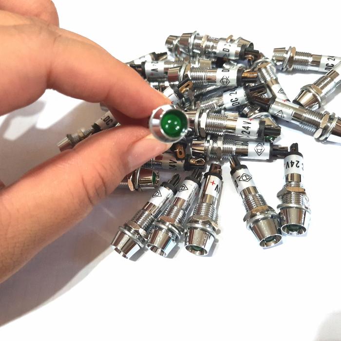 Gambar pilot lamp besi - Hijau, 220V dari Clairine Elektronik undefined Tokopedia