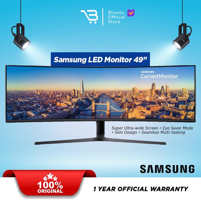 Gambar Monitor LED Samsung 49" Curved Business with 32:9 LC49J890DKEXXD dari Blisatu.id undefined Tokopedia