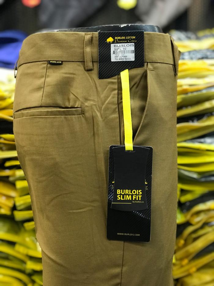 Gambar Celana slim fit burlois / celana mengkilat pns /burlois - mustard, 28 dari tokosinarfauzy undefined Tokopedia