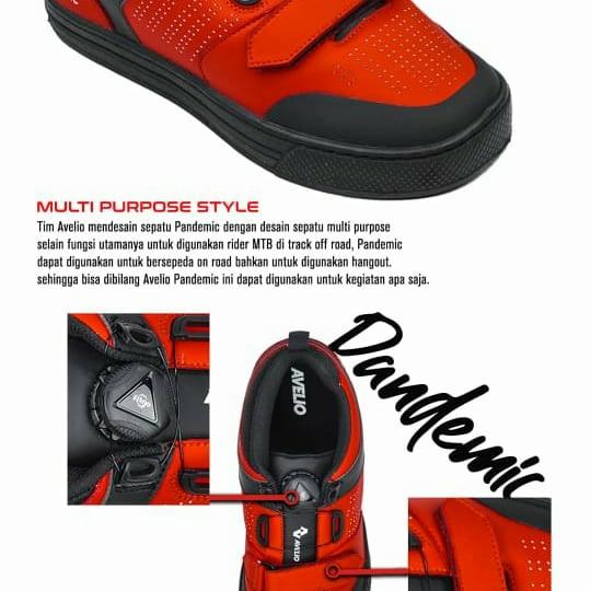 Jual sepatu sepeda avelio pandemic am MTB XC shoes bike non cleat