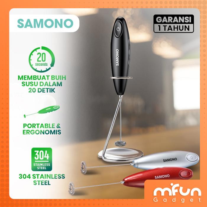 Gambar SAMONO Foamer Pengocok Susu Mini Mixer Pembuih Kopi Susu PengadukTelur dari MiFun Living undefined Tokopedia