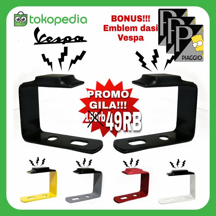 Gambar Dudukan Plat Nomor Magnet Vespa Sprint GTS Primavera LX S Nopol Matic - Hitam dari Jon Son undefined Tokopedia