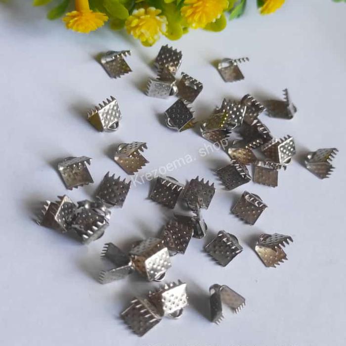 Gambar Klep penjepit tali kalung stopper variasi - klep cantol 5*6 dari Krezoema shop undefined Tokopedia