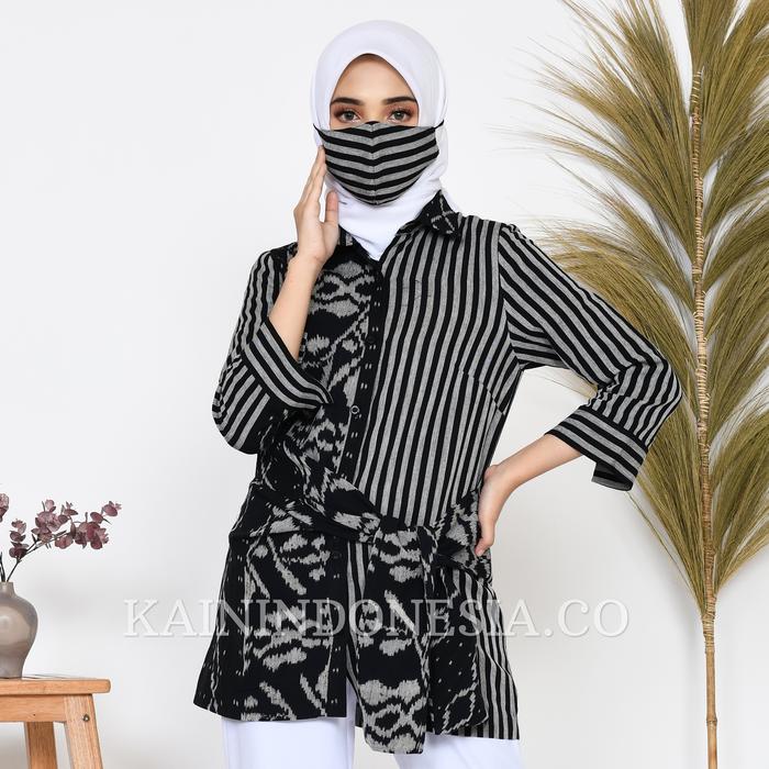 Gambar KI Kemeja Rania Clara Hitam - Clara Hitam, 4 dari KainIndonesiaco undefined Tokopedia
