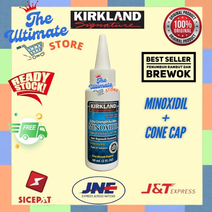 Gambar Kirkland Signature Minoxidil 5% Topical - + Cone Cap dari The Ultimate Store undefined Tokopedia