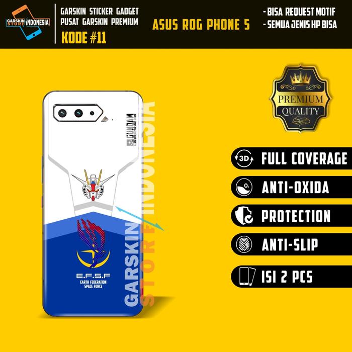 Gambar Original Garskin / Skin Premium Protector Asus ROG Phone 5 Motif #11Up - Kode #11 dari Harry Garskin undefined Tokopedia