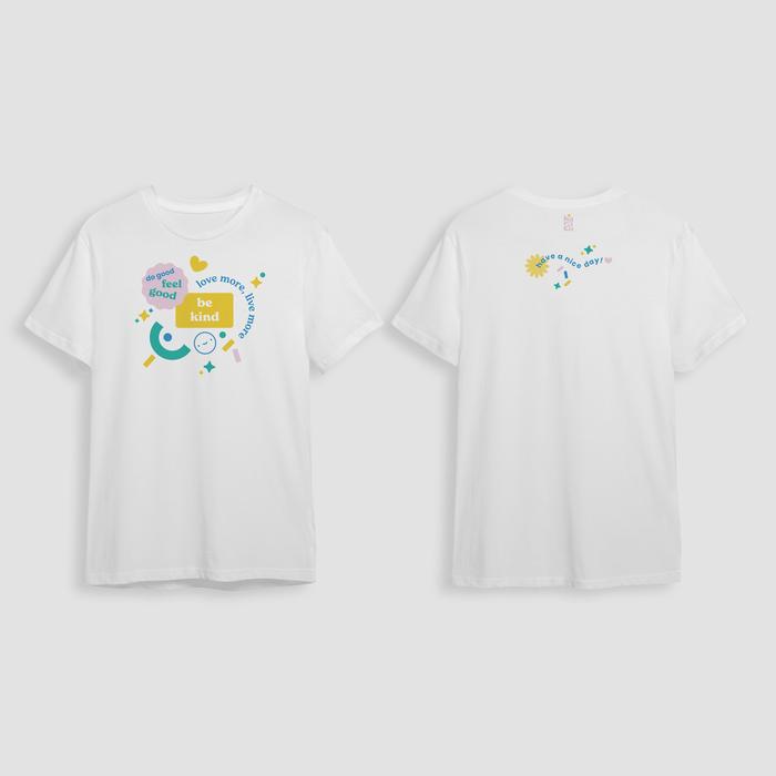 Gambar Everyday T-Shirt - Kaos Santai Lengan Pendek - Hariku Studio - Putih, L - XL dari Hariku Studio undefined Tokopedia