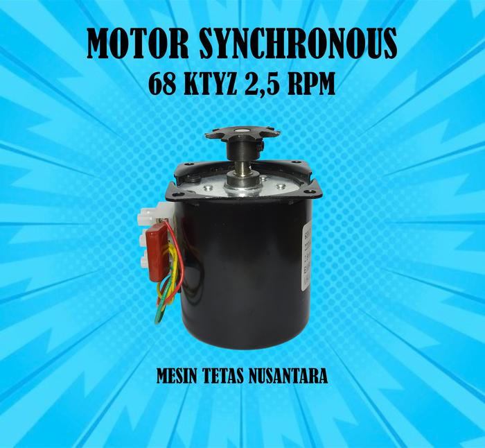 Gambar Motor Synchronous 68Ktyz 2.5 RPM Untuk Rak Ayun Mesin Tetas Sampai Kap - TERMASUK GEAR dari MESIN TETAS NUSATECH undefined Tokopedia
