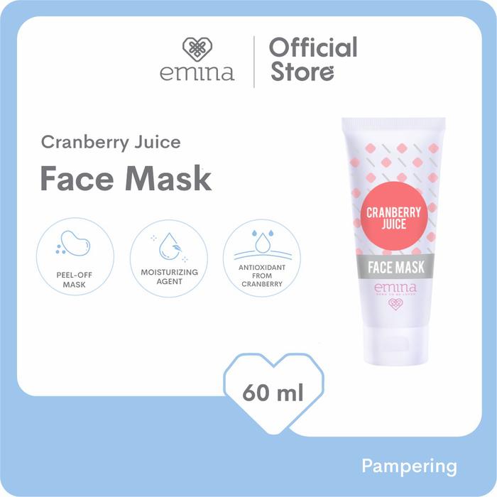 Gambar Emina Cranberry Juice Face Mask 60 ml dari Raffaby Secret undefined Tokopedia