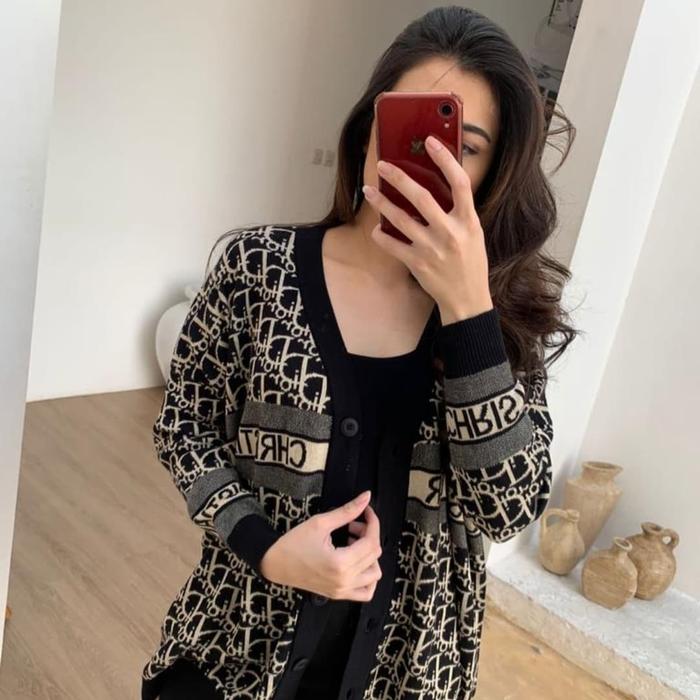 Gambar CD CARDIGAN - BLACK dari ilookclothing undefined Tokopedia