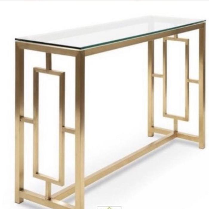 Gambar MEJA KONSOL MODERN - MEJA KONSUL TOP MARMER - CONSOLE TABLE MODERN dari Nayanika furn design undefined Tokopedia