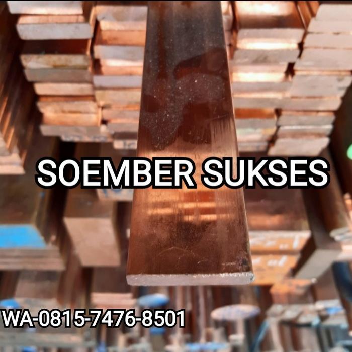 Gambar Plat Tembaga Busbar 10 mm x 80 mm x 100 mm dari SOEMBER-SUKSES undefined Tokopedia