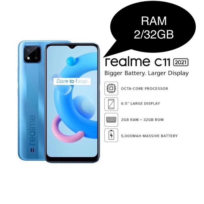Gambar Realme C11(2021)2/32GB[5000mAh Massive Battery,6.5"Mini-drop-Dual cam - c11 2021 2/32BL dari plastik celuler undefined Tokopedia