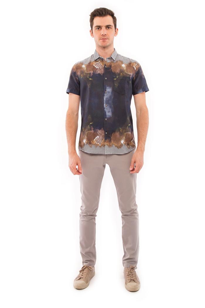 Gambar MOC Kemeja Lengan Pendek Slim Fit HONDUS-NAVY - L dari MOC Indonesia undefined Tokopedia