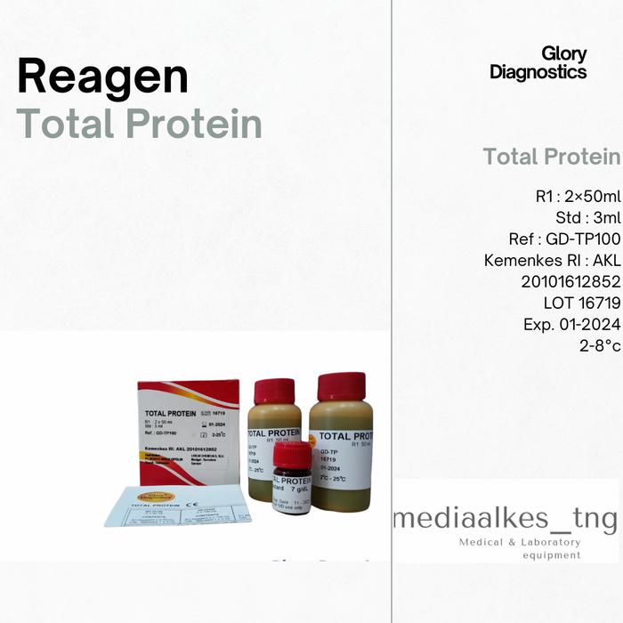 Gambar Reagen TOTAL PROTEIN Glory Diagnostics dari Fokus Diagnostics undefined Tokopedia
