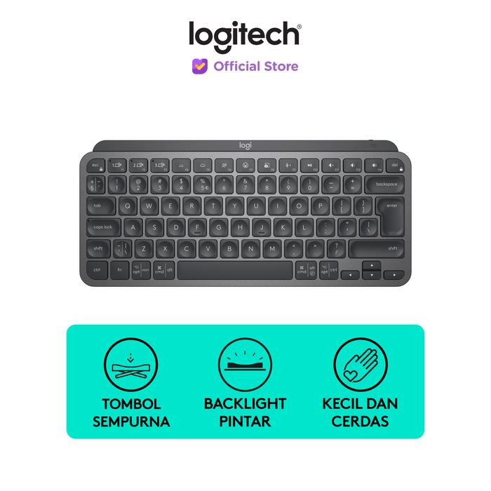 Gambar Logitech MX Keys Mini Keyboard Wireless Bluetooth Backlit - Graphite dari Logitech Official Store undefined Tokopedia