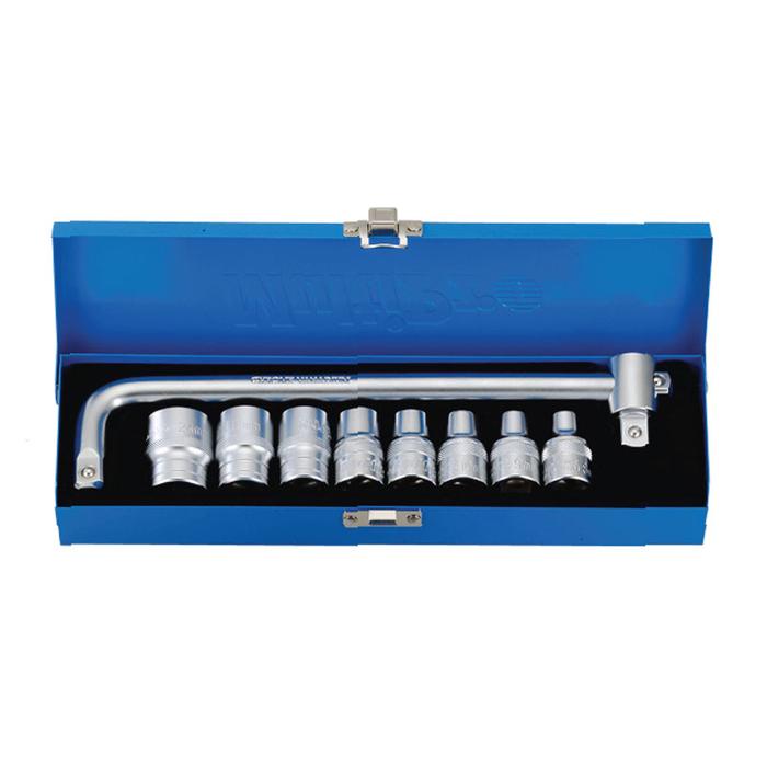 Gambar MULTIPRO KUNCI SOK SET SOCKET SET 1/2"DR. 11PCS 12PT 8-24MM (TW) dari HSG Tools undefined Tokopedia