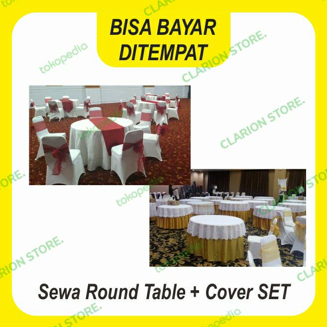 Jual Sewa Meja Pesta Round Table Set Cover Jakarta Barat Clarion Tokopedia Sewa Meja Pesta Round Table Set Cover, Sewa Round Table Bandung