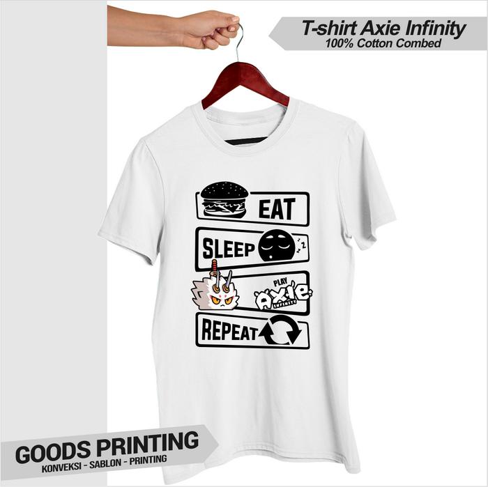 Gambar Kaos Axie Infinity - T-shirt Axie Infinity - Baju Axie Infinity Axiee - Dewasa Putih, S dari Goods Printing undefined Tokopedia