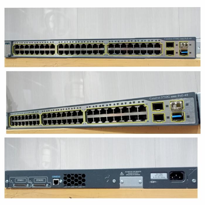 Jual Switch Cisco Catalyst 3750G Series PoE+ 24 port Cisco systems ...