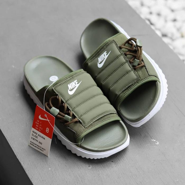 Jual Sandal Pria Nike Asuna Slide Olive 