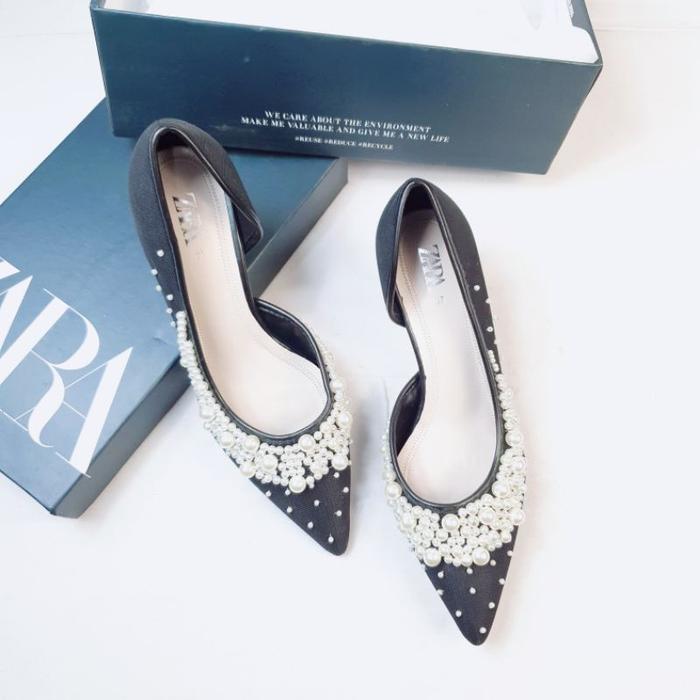 Jual Zara with pearl heels (4cm) - Jakarta Pusat - Candy Clo | Tokopedia