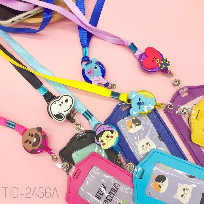 Gambar Name Tag Yoyo ID Card Holder Kartu - NAME TAG ID CARD YOYO KARAKTER - Hitam dari Vnc onlineshop undefined Tokopedia