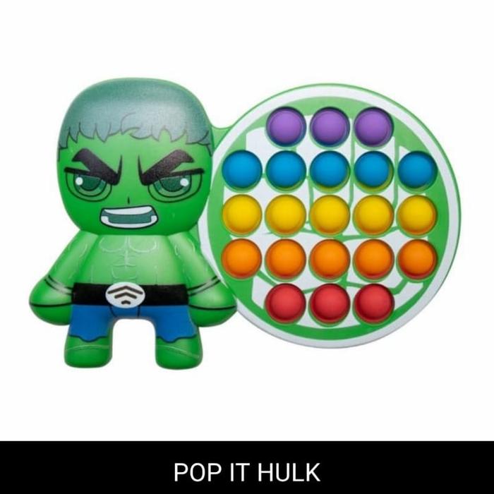 Gambar Mainan Edukasi Anak Populer Push Pops Bubble Pop It Karakter Avengers - Hulk dari Thelicious Shop undefined Tokopedia