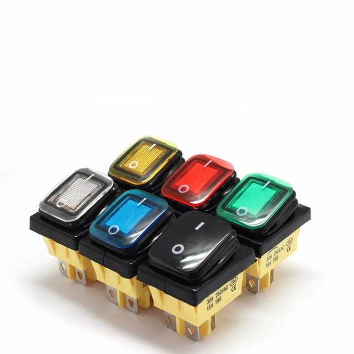 Jual Saklar on off 4 pin waterproof / Switch LED 220V 30A - Blackpaint ...