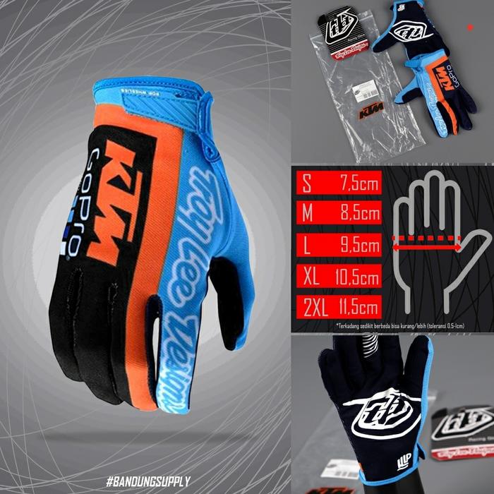 Gambar GLOVES TLD KTM/Sarung tangan KTM TLD import/motocross/trail mx MOTOR - Biru, L dari BATTLE STORE BANDUNG undefined Tokopedia